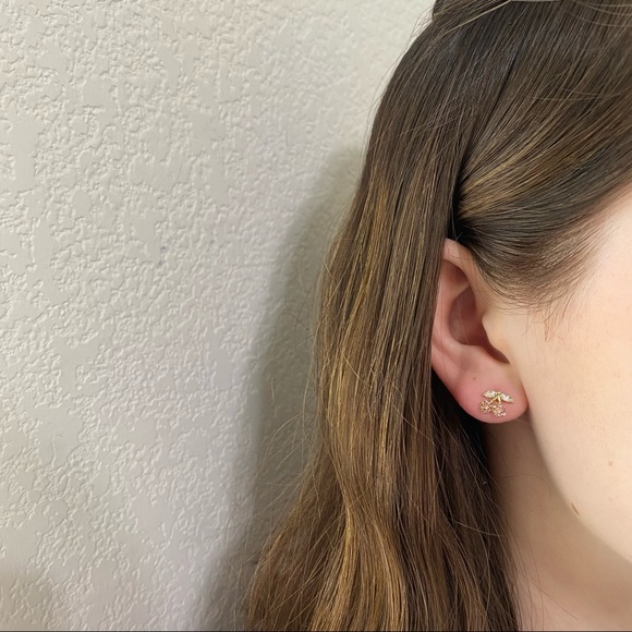 💙💕Last one Cherry Rhinestone Stud Earrings - Picture 5 of 10
